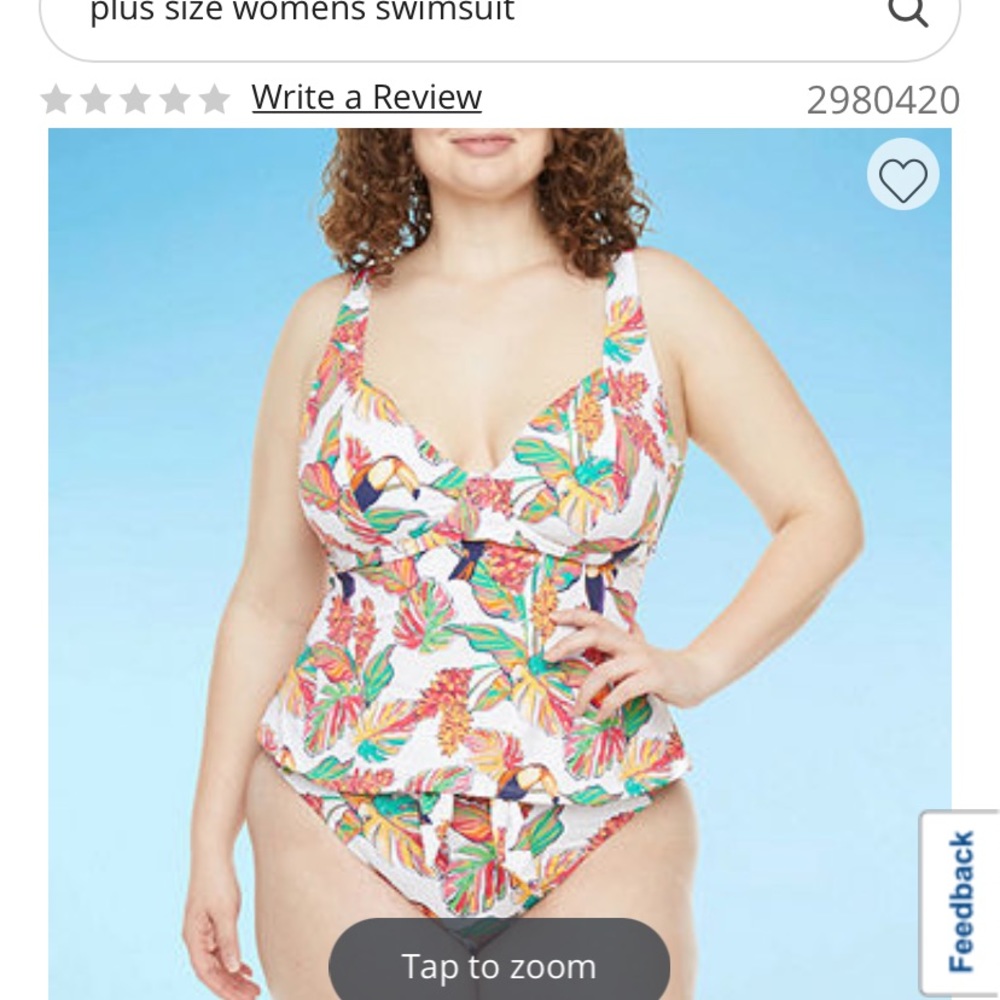 24w tankini swimsuit